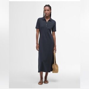 Barbour Celeste Midi Dress.Navy